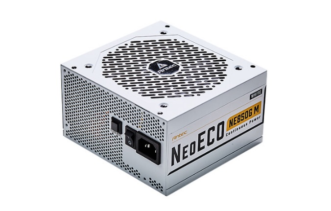  <b>ATX PSU</b>: 850W NeoECO Gold Modular - WHITE <BR>80Plus Gold, Fully-Modular, 120mm Fan, 6x PCI-E (6+2 Pin), 5x Molex, 10x SATA, 1x Floppy  